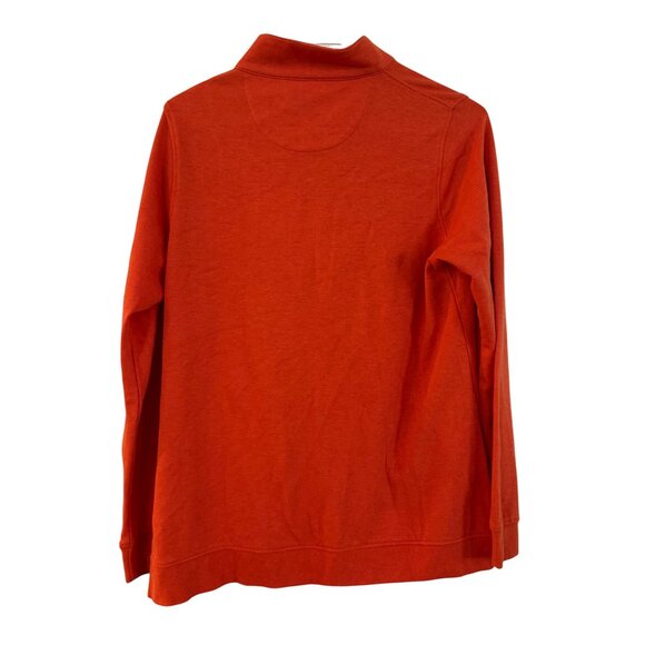 Peter Millar Mens Full-Zip Jacket L Orange Stretch Cotton Blend Casual Lightweig - Picture 4 of 4